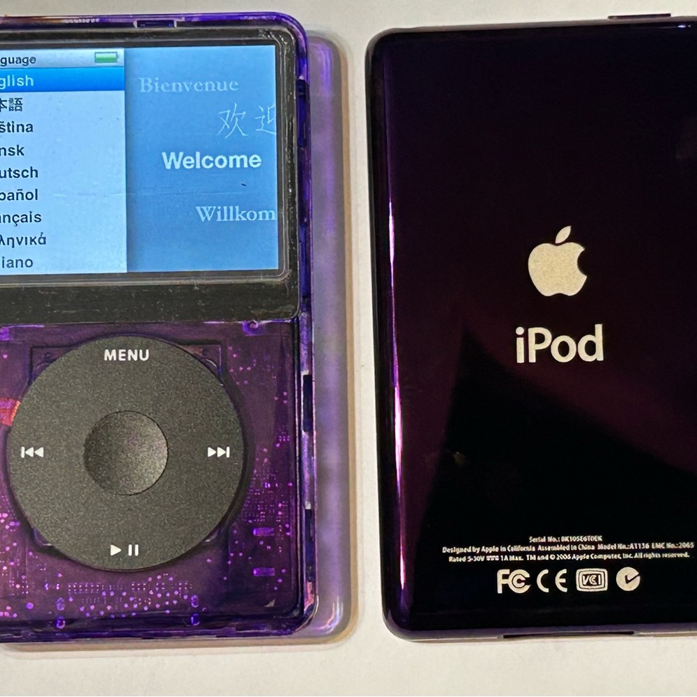 Apple iPod Classic 7th generation 256gb ssd with mega battery Viola
